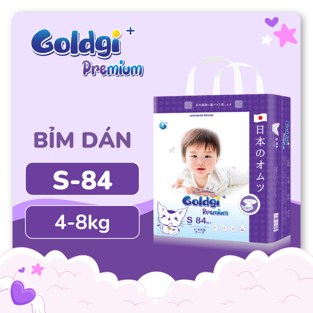 Bỉm Nhật Goldgi+ Premium S84